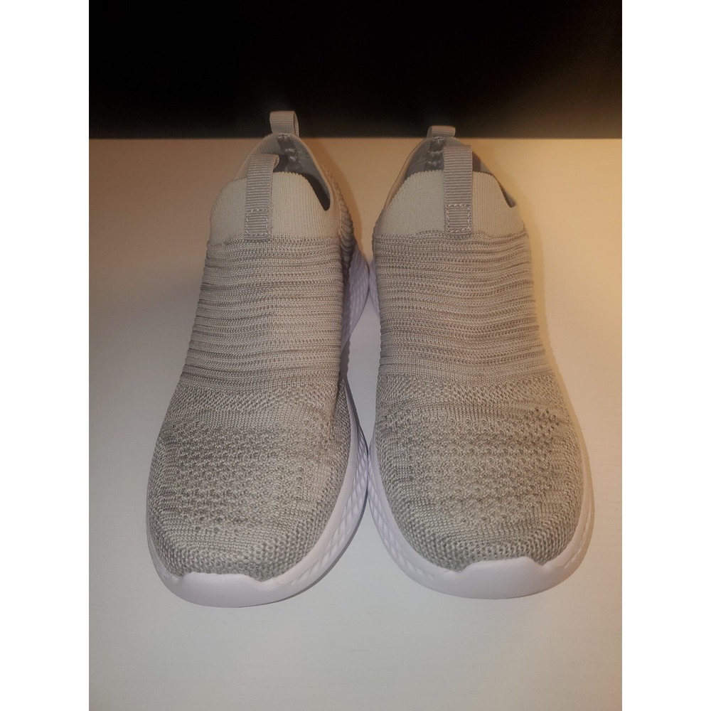 Cushionaire Women Dustin Stretch Knit PullOn Shoe‎ 7M Khaki/tan comfort sneakers